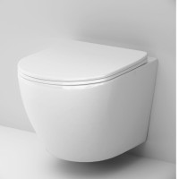 Унитаз подвесной AM.PM Like C801900SC AquaSpin с микролифтом, глянцевый белый