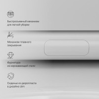 Унитаз подвесной AM.PM Like C801900SC AquaSpin с микролифтом, глянцевый белый