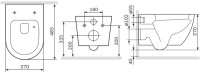 Унитаз подвесной AM.PM Like C801900SC AquaSpin с микролифтом, глянцевый белый