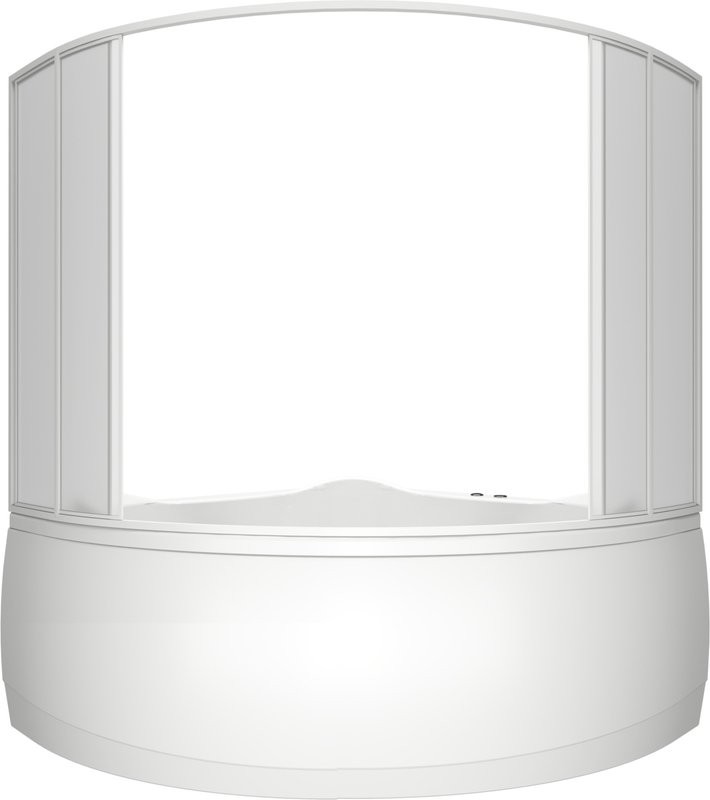 Шторка на ванну Bas Мега, 6 ств., пластик