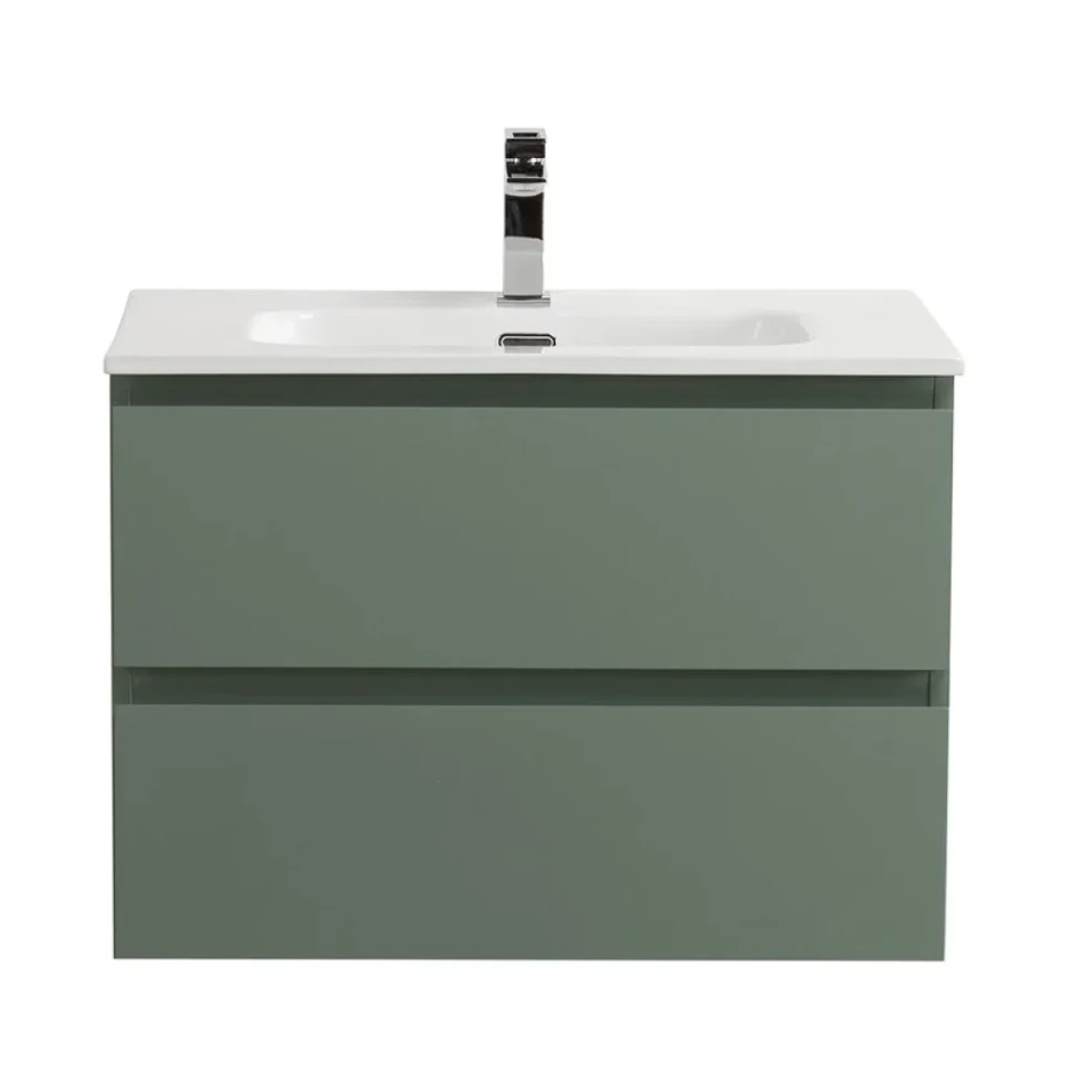 Тумба с раковиной BelBagno Kraft 39 70 подвесная, матовая еловая, раковина bb700/390etl