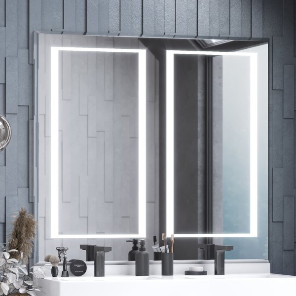 Зеркало AQUATON Сакура с подсветкой и часами