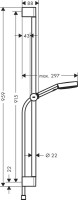 Смеситель для ванны с душем Hansgrohe Vivenis 75420670 + Душевой гарнитур Hansgrohe Pulsify Relaxation 105 3jet 24170670 матовый