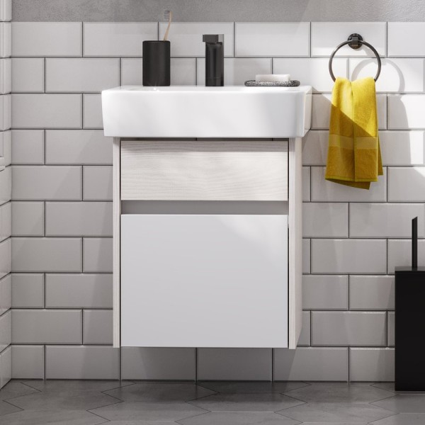 Тумба с раковиной AQUATON Верди PRO 50 ясень фабрик