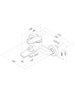 Смеситель для ванны с душем IDDIS ZDXSB02i02WA глянцевый хром