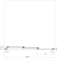 Душевая дверь в нишу Ravak Supernova ASDP3-100 Transparent, 200, профиль белый