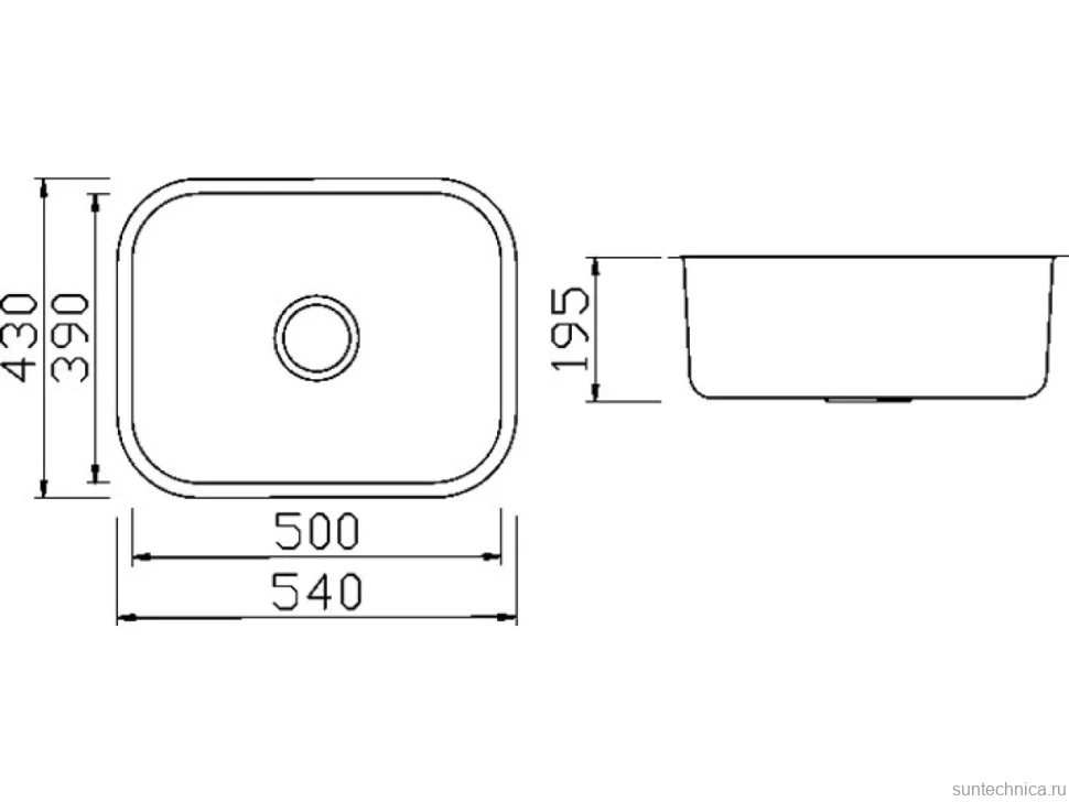 Мойка кухонная Seaman Eco Wien SWU-5443