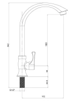 Кран РМС PL3 269F-1 белый Кран РМС PL3 269F-1 белый