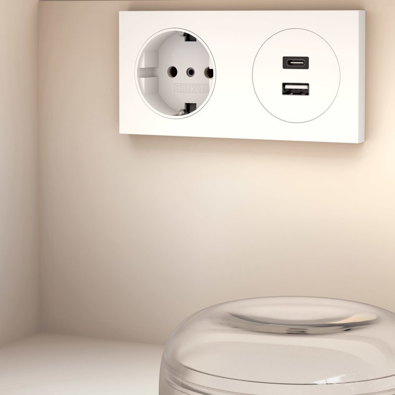 Тумба под раковину Keuco Stageline 32864 80 см, с подсветкой, розеткой и точкой зарядки USB и USB-C, кашемир