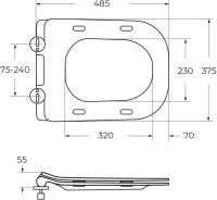 Комплект Унитаз подвесной BelBagno Sela BB3201CHR-MB крышка BB3201SC-MB, безободковый, с микролифтом + Система инсталляции для унитазов BelBagno BB002