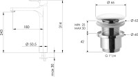 Смеситель для раковины Remer Winner W10L