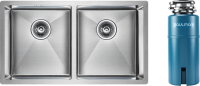 Комплект Мойка Paulmark Gerberg PM237844-BS брашированная нержавеющая сталь + Измельчитель Intenso