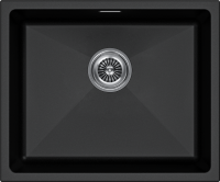 Комплект Мойка Paulmark Lumi LU55-BL черная + Измельчитель Intenso