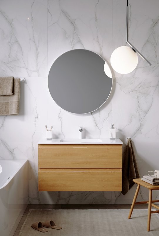 Тумба с раковиной Aqwella 5 stars Accent 100 дуб золотой