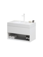 Тумба с раковиной Ravak Lite SD 80 глянцевая белая, раковина Lite XJX01280004