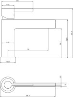 Смеситель для раковины beWash Incanto BVMM1BS238 черный, розовое золото