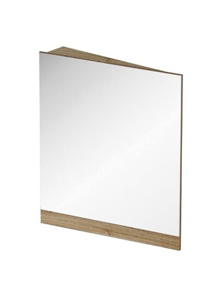 Угловой зеркальный шкаф Ravak 10° 55 L темный орех