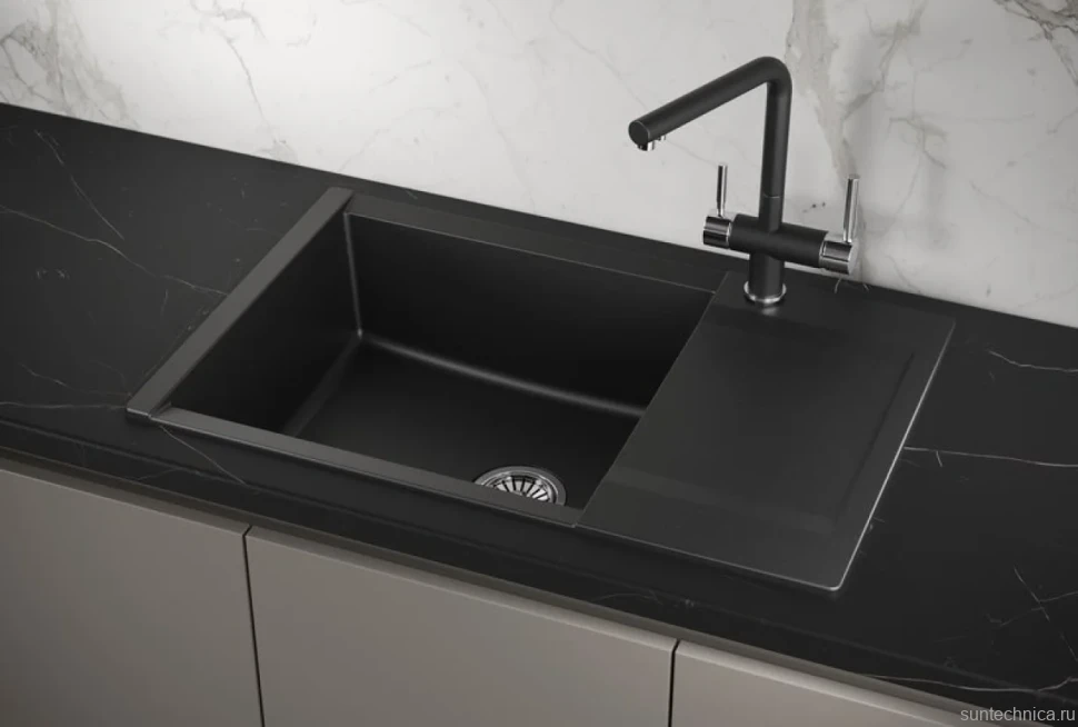 Мойка кухонная Granula Estetica 7807, шварц