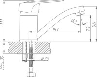 Смеситель для кухни Haiba HB04 HB4504