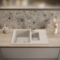 Мойка кухонная Domaci Болонья М-210-003 бежевая Мойка кухонная Domaci Болонья М-210-003 бежевая