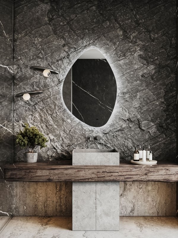 Зеркало CONTINENT Led Alma 70х100 см, сенсорное, с подсветкой