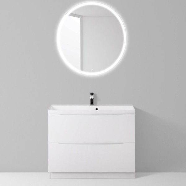 Мебель для ванной комнаты BelBagno Marino 80 bianco lucido, напольная