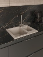 Мойка кухонная Domaci Болонья М-19-004 песочная Мойка кухонная Domaci Болонья М-19-004 песочная