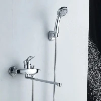 Смеситель с длинным изливом для ванны Shevanik S5172 хром Смеситель с длинным изливом для ванны Shevanik S5172 хром