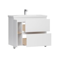 Тумба под умывальник Неаполь Н 100-02, Белый глянцевый (1) Тумба под умывальник Неаполь Н 100-02, Белый глянцевый (1)