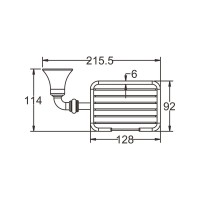 Мыльница Rose RG12 RG1204 хром