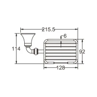 Мыльница Rose RG12 RG1204 хром Мыльница Rose RG12 RG1204 хром