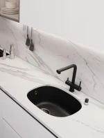 Мойка кухонная Emar Quartz EMQ-1560.P морион