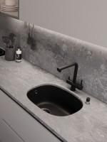 Мойка кухонная Emar Quartz EMQ-1560.P морион Мойка кухонная Emar Quartz EMQ-1560.P морион