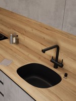 Мойка кухонная Emar Quartz EMQ-1560.P морион Мойка кухонная Emar Quartz EMQ-1560.P морион