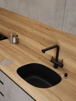 Мойка кухонная Emar Quartz EMQ-1560.P морион