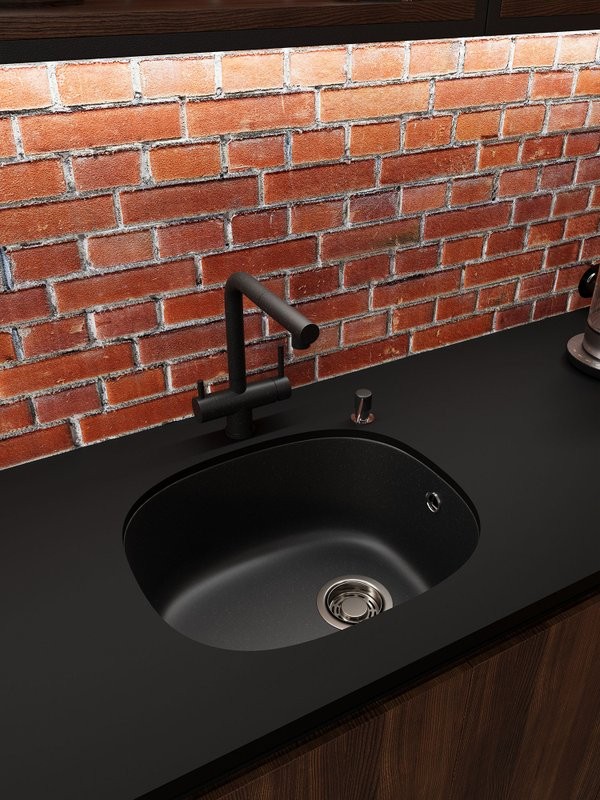 Мойка кухонная Emar Quartz EMQ-1560.P морион