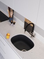 Мойка кухонная Emar Quartz EMQ-1560.P морион Мойка кухонная Emar Quartz EMQ-1560.P морион