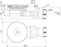 Поддон для душа Radaway Doros PT Compact 90x90 с сифоном