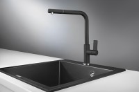 Смеситель для кухни Granula 2502, черный