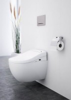 Комплект Унитаз подвесной AM.PM Inspire FlashClean C501700WH + Крышка Admire CCC7851WH с функцией биде, петли хром + Инсталляция Geberit Duofix Delta 458.149.21.1 с кнопкой смыва, хром + Звукоизоляция