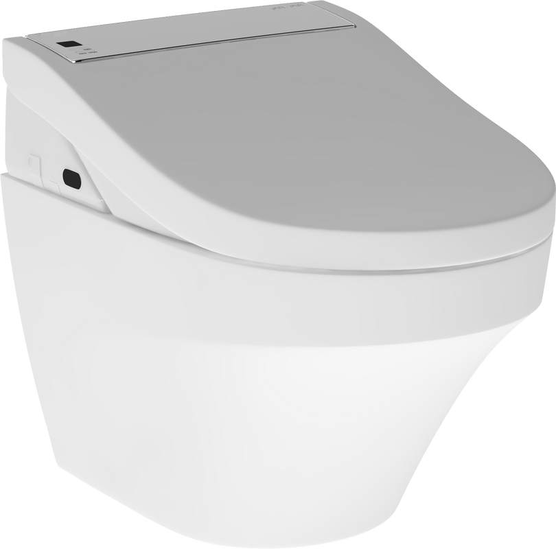 Комплект Унитаз подвесной AM.PM Inspire FlashClean C501700WH + Крышка Admire CCC7851WH с функцией биде, петли хром + Инсталляция Geberit Duofix Delta 458.149.21.1 с кнопкой смыва, хром + Звукоизоляция