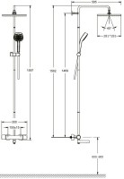 Душевая стойка Jacob Delafon Atom E26238-CP