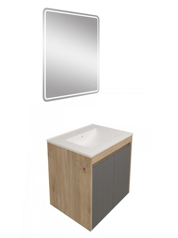 Мебель для ванной комнаты Teymi Netta 60 дуб, графит