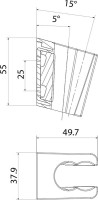 Настенный держатель IDDIS Optima Home 080GL00i53 графит
