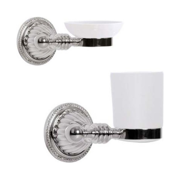 Набор Стакан Boheme Hermitage Chrome 10383 + Мыльница 10382