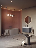 Тумба под раковину без столешницы Aqwella Pure 80 серая