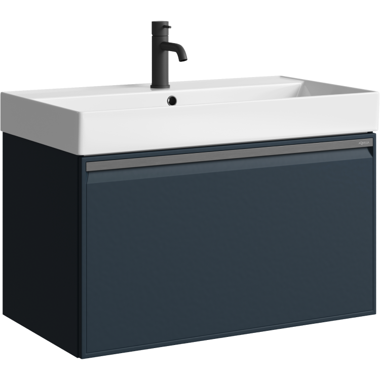 Тумба под раковину без столешницы Aqwella Pure 80 серая