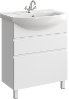 Тумба под раковину без столешницы Aqwella Rodos 75 напольная, белая