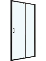Душевой уголок RGW Passage PA-14B+110 см (138-142)х110х195, профиль черный матовый, стекло прозрачное