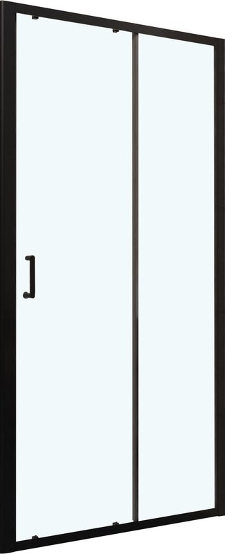 Душевой уголок RGW Passage PA-14B+110 см (138-142)х110х195, профиль черный матовый, стекло прозрачное